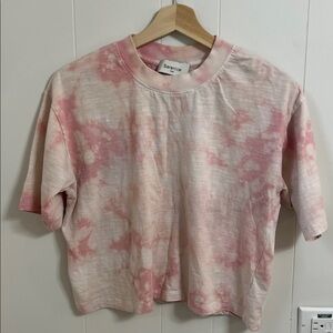 BERENICE Paris Boxy Cropped Tie Dye Pink Short Sleeve Tee 12EVEN2FTS Boho S
